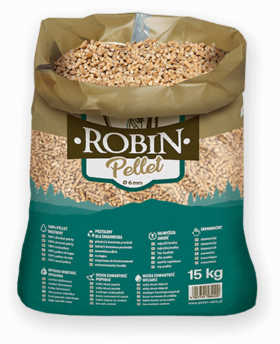 worek pelletu opałowego Robin do kupienia w Rydzynie lub sklepie internetowym